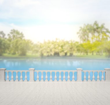 Balkon ve Teras, doğa arka plan bulanıklık