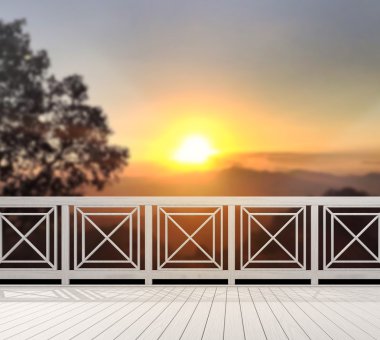 Balkon ve Teras, doğa arka plan bulanıklık