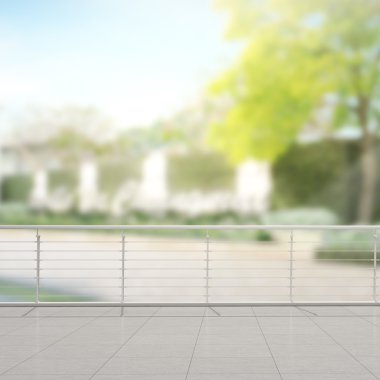 Balkon ve Teras dış arka plan bulanıklık