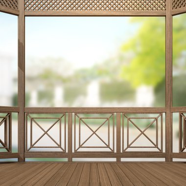 Balkon ve Teras dış arka plan bulanıklık