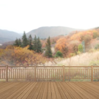 Balkon ve Teras, doğa arka plan bulanıklık