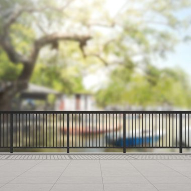 Balkon ve Teras, doğa arka plan bulanıklık