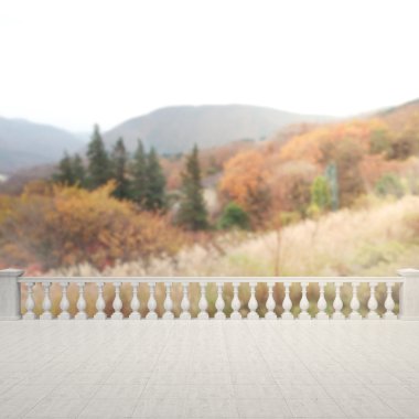 Balkon ve Teras, doğa arka plan bulanıklık