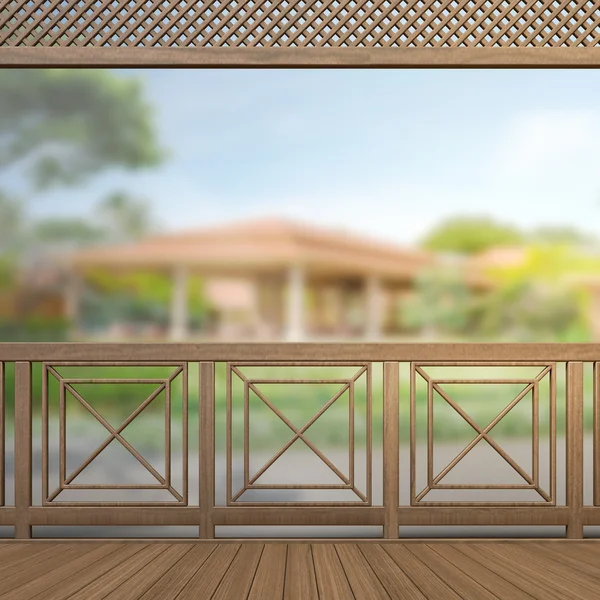 Balcony And Terrace Of Blur Exterior Background — Stock Photo, Image