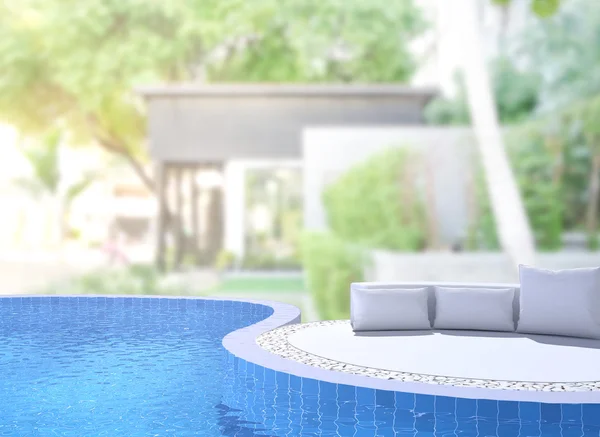 Yüzme Havuzu ve Teras dış arka plan bulanıklık