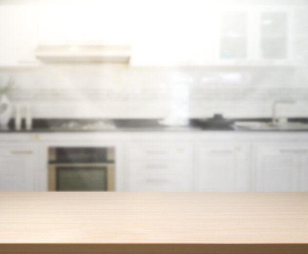 Table Top And Blur Interior of Background