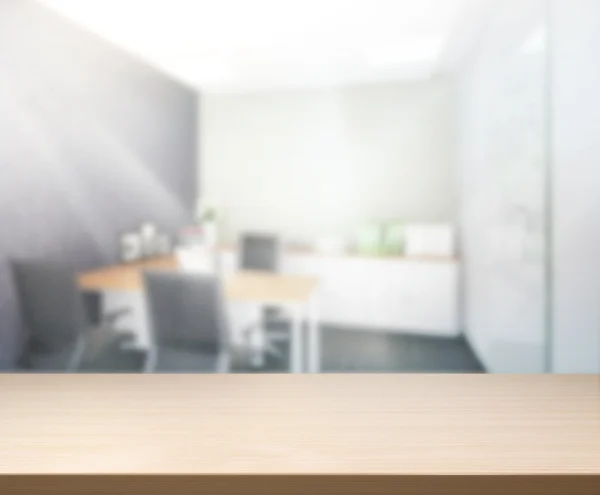 Table Top And Blur Office Of Background — Stock Photo, Image