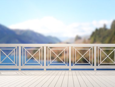 Balkon ve Teras, doğa arka plan bulanıklık