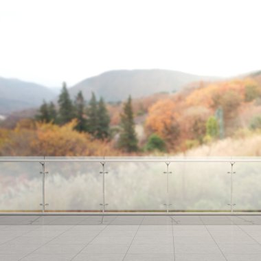 Balkon ve Teras, doğa arka plan bulanıklık