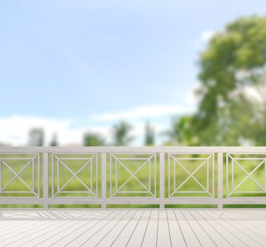 Balkon ve Teras, doğa arka plan bulanıklık