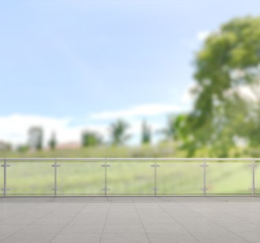 Balkon ve Teras, doğa arka plan bulanıklık