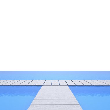 Yüzme Havuzu ve Teras dış arka plan bulanıklık