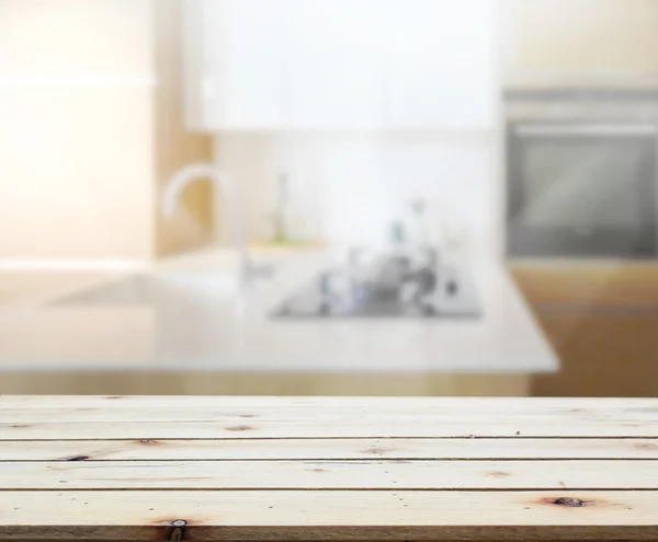 Table Top And Blur Interior of Background — Stock Photo, Image