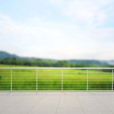 Balkon ve Teras, doğa arka plan bulanıklık