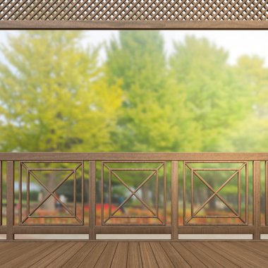 Balkon ve Teras, doğa arka plan bulanıklık