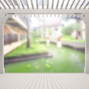 Balkon ve Teras dış arka plan bulanıklık