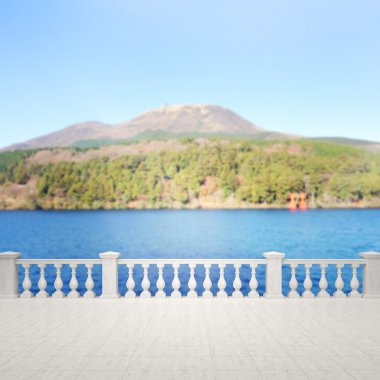 Balkon ve Teras, doğa arka plan bulanıklık