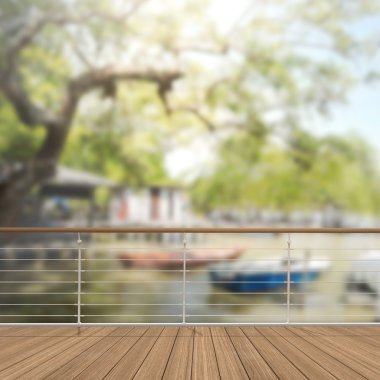 Balkon ve Teras, doğa arka plan bulanıklık