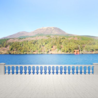 Balkon ve Teras, doğa arka plan bulanıklık