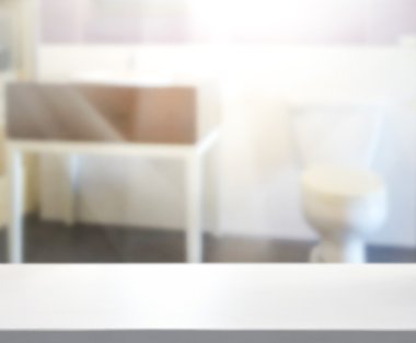 Masa üstü ve arka plan bulanıklık banyo