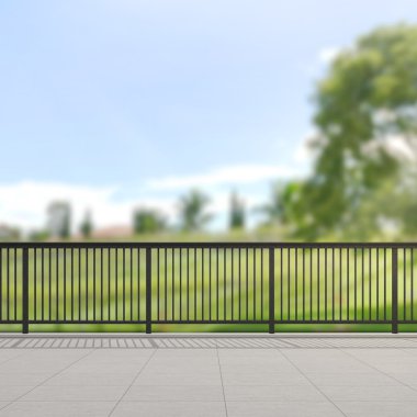 Balkon ve Teras, doğa arka plan bulanıklık