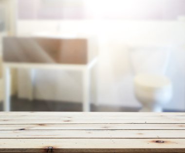 Masa üstü ve arka plan bulanıklık banyo