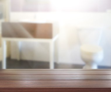 Masa üstü ve arka plan bulanıklık banyo