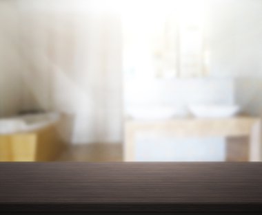 Masa üstü ve arka plan bulanıklık banyo