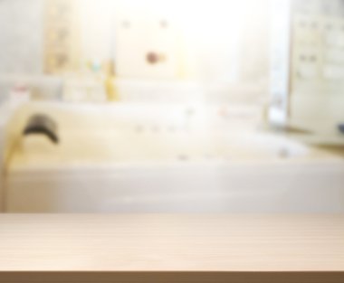 Masa üstü ve arka plan bulanıklık banyo