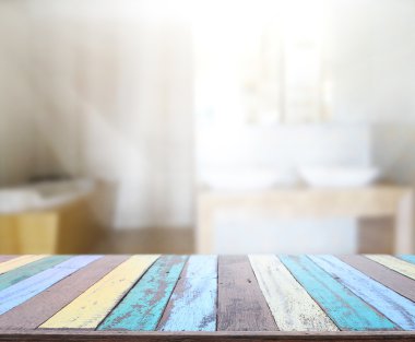 Masa üstü ve arka plan bulanıklık banyo