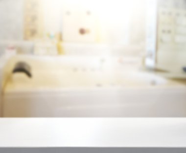 Masa üstü ve arka plan bulanıklık banyo