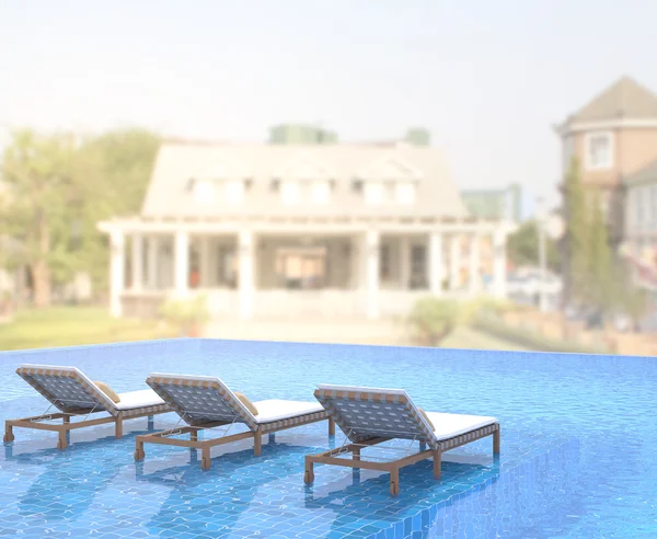 Yüzme Havuzu ve Teras dış arka plan bulanıklık