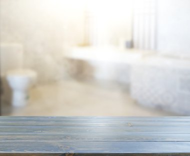 Masa üstü ve arka plan bulanıklık banyo