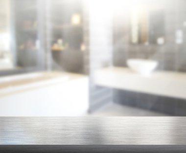 Masa üstü ve arka plan bulanıklık banyo