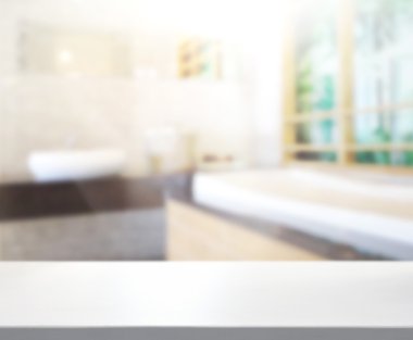 Masa üstü ve arka plan bulanıklık banyo