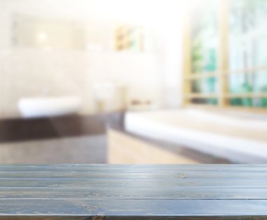 Masa üstü ve arka plan bulanıklık banyo