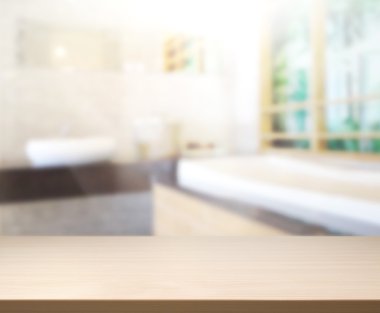 Masa üstü ve arka plan bulanıklık banyo