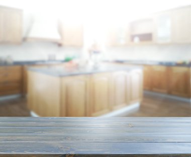 Masa üstü ve arka plan bulanıklık mutfak Oda