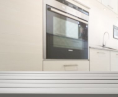 Masa üstü ve arka plan bulanıklık mutfak Oda