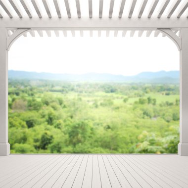 Balkon ve Teras, doğa arka plan bulanıklık