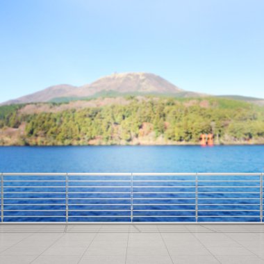 Balkon ve Teras, doğa arka plan bulanıklık