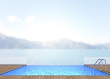 Balkon ve Teras, doğa arka plan bulanıklık