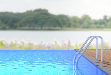 Balkon ve Teras, doğa arka plan bulanıklık