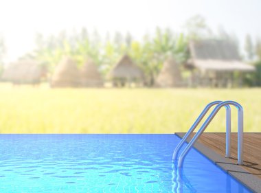 Balkon ve Teras, doğa arka plan bulanıklık