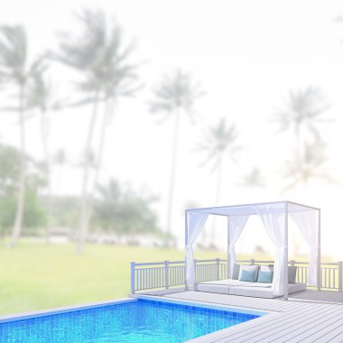 Balkon ve Teras, doğa arka plan bulanıklık