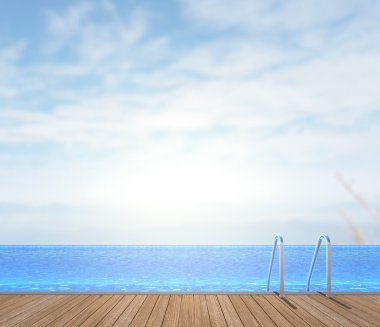 Balkon ve Teras, doğa arka plan bulanıklık