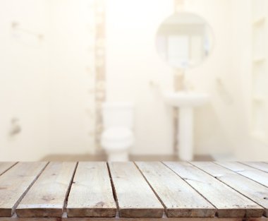 Masa üstü ve arka plan bulanıklık banyo