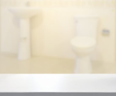 Masa üstü ve arka plan bulanıklık banyo