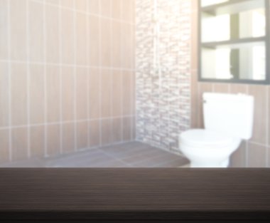 Masa üstü ve arka plan bulanıklık banyo