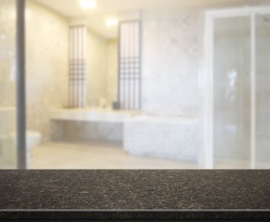 Masa üstü ve arka plan bulanıklık banyo
